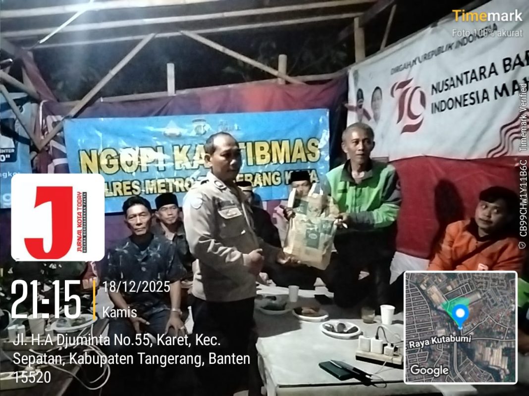 Ketua Ojol Kapolsek Sepatan dengan Ketua Ojol Kecamatan Sepatan